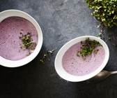 Rotkohlsuppe mit Kokosmilch