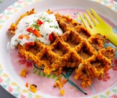 Kürbiswaffeln herzhaft