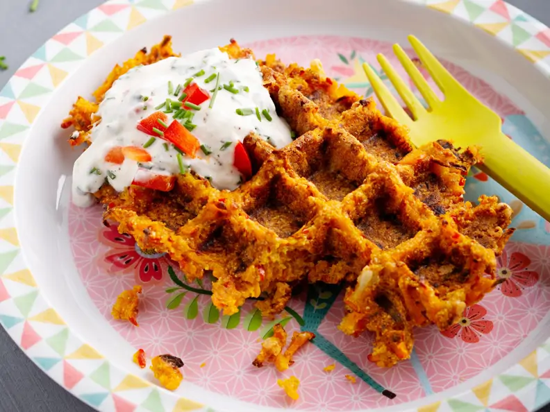 Kürbiswaffeln herzhaft