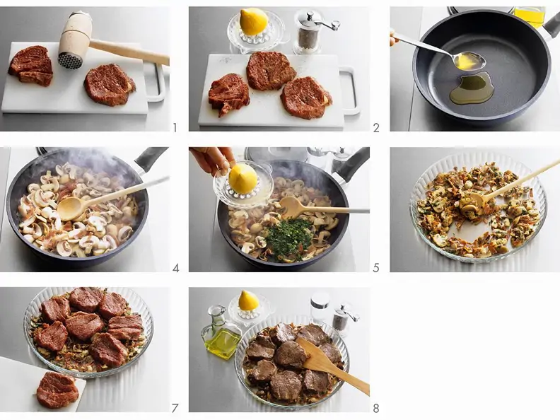 Rindersteaks mit Champignons