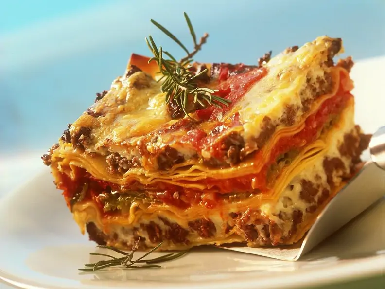 Lasagne mit Lamm und Chinakohl