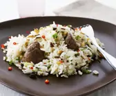 Reis mit Hähnchen