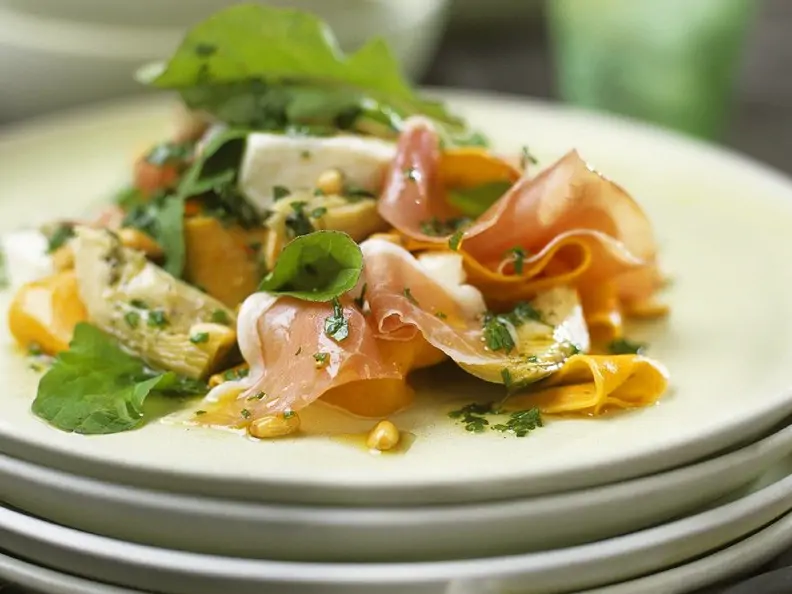 Nudelsalat mit Artischocken