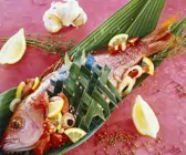 Gegrillte Meerbarbe