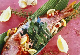 Gegrillte Meerbarbe