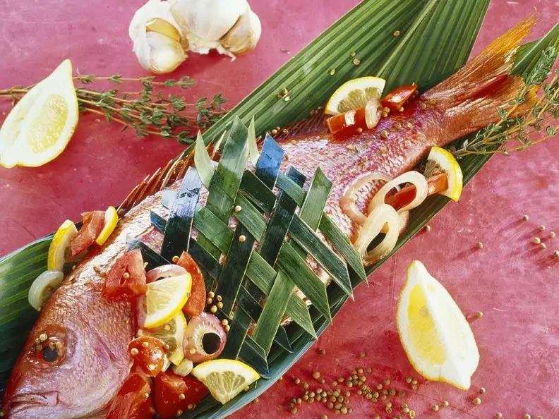 Gegrillte Meerbarbe