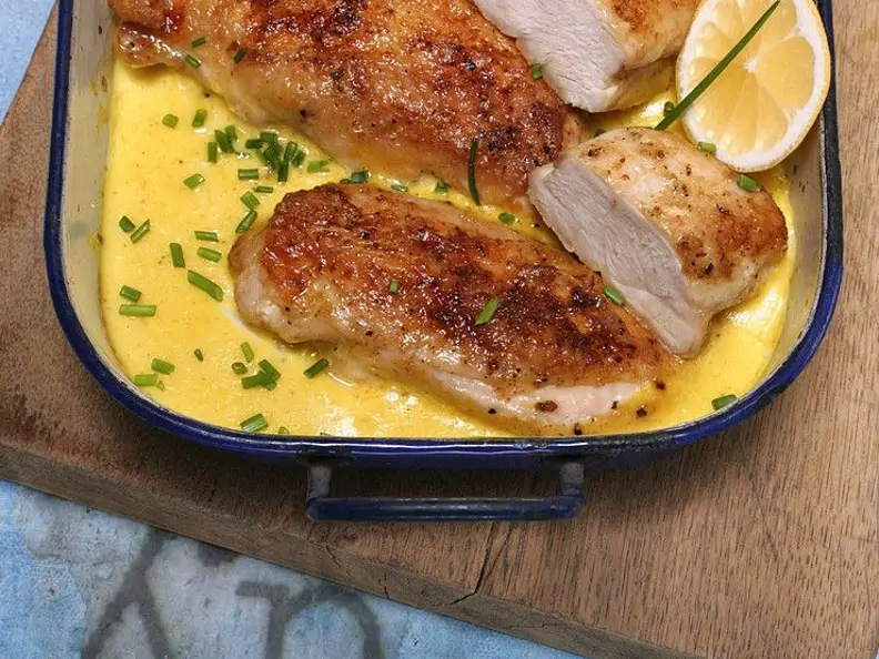 Hänhchen mit Zitronencreme