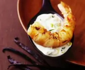 Riesengarnelen mit Kokossauce