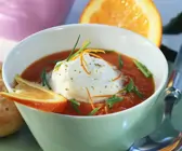 Kalte Tomaten-Orangensuppe