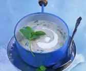 Reissuppe mit Joghurt