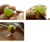 Weintrauben mit Schokolade