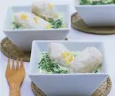 Fischnocken mit Spinat