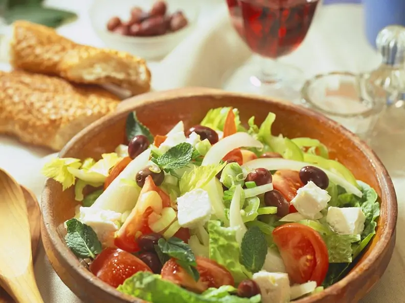 Salat mit Vinaigrette