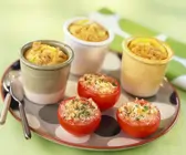 Kalbsragout mit gefüllten Tomaten
