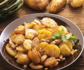 Bratkartoffel mit Kalbfleisch