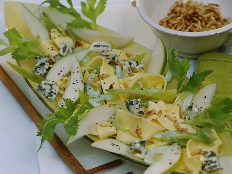 Pappardelle mit Käse und Birne