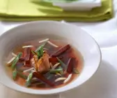 Gemüsesuppe mit Ente