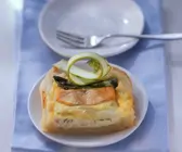 Spargeltarte mit Lachs