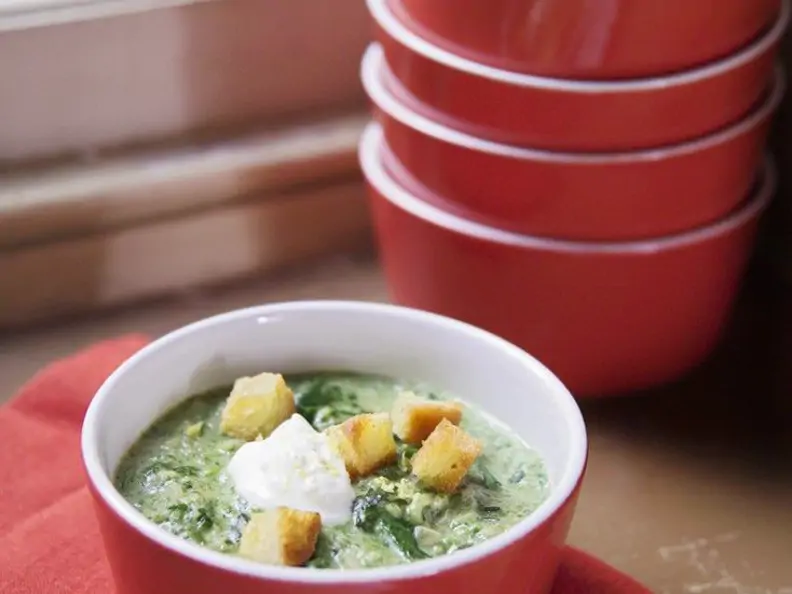 Spinatsuppe