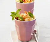 Melonensalat mit Garnelen