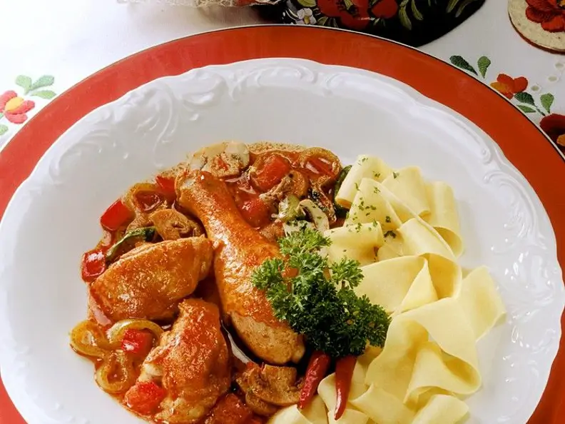 Hähnchen mit Paprikagemüse