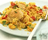 Reispfanne mit Hähnchen
