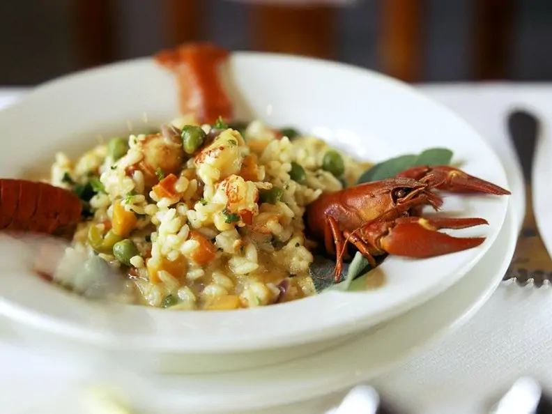 Risotto mit Krebsen
