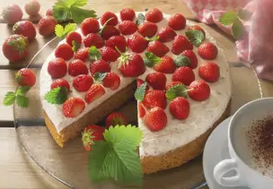 Erdbeerkuchen ohne Zucker
