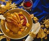 Gänsekeulen mit Beilagen