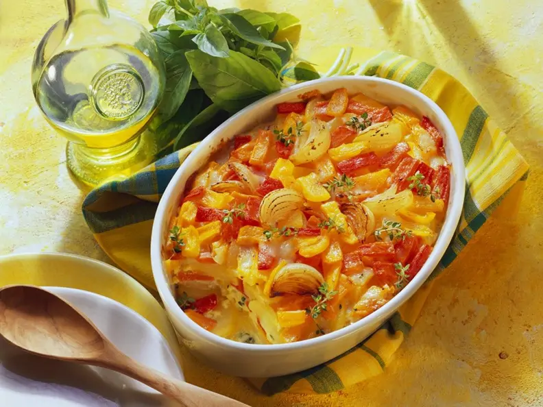Paprika-Kartoffelauflauf