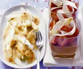 Gratinierter Spargel mit Schokoladencreme