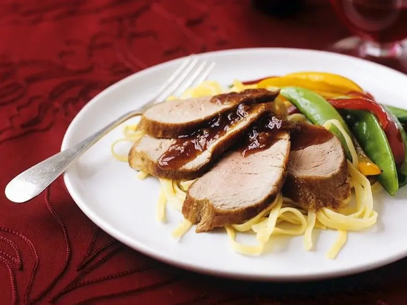 Schweinefilet mit Pflaumensauce