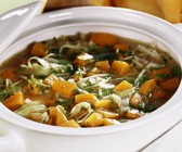 Weißkohl-Kürbissuppe