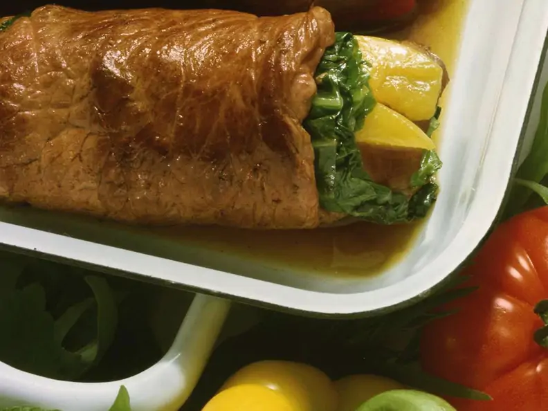 Rouladen mit Kürbis und Wirsing