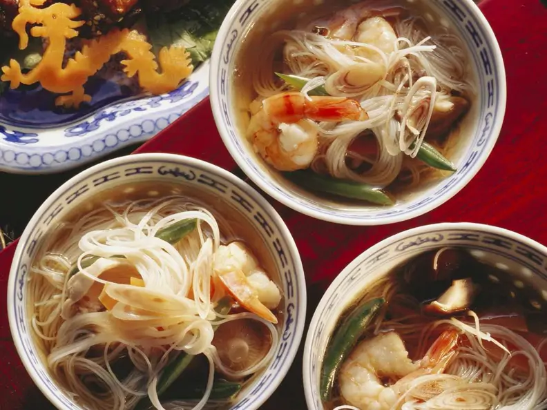 Chinesische Garnelensuppe