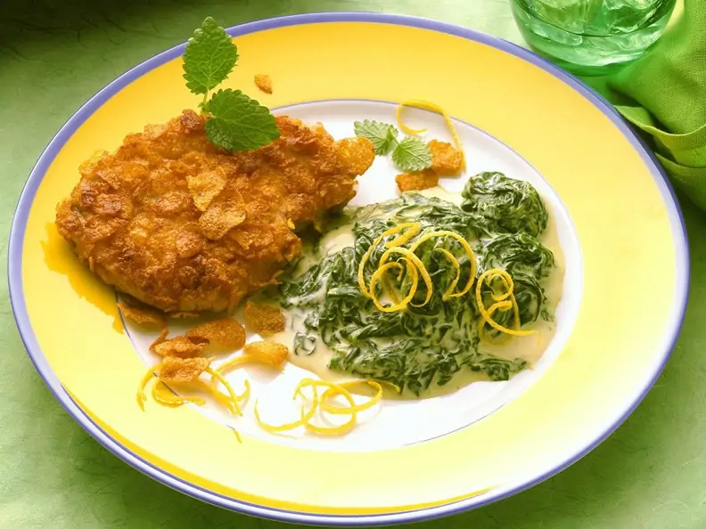 Schnitzel im Knuspermantel