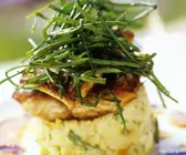Gemüsetörtchen mit Fisch