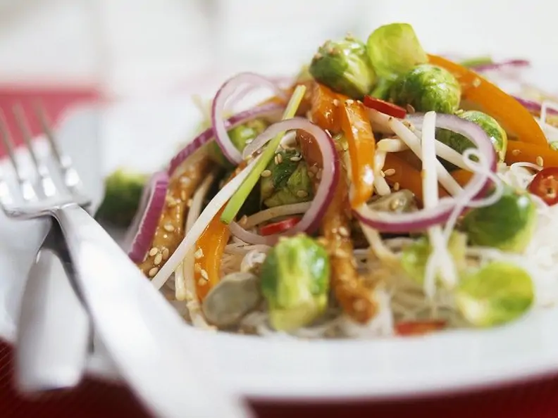 Buntes Gemüse aus dem Wok