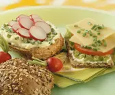 Vegetarische belegte Brötchen