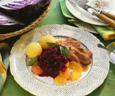 Ente mit Gewürz-Rotkohl