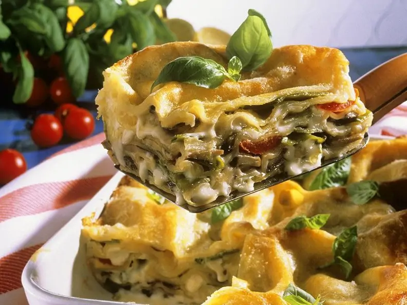 Champignon-Lasagne