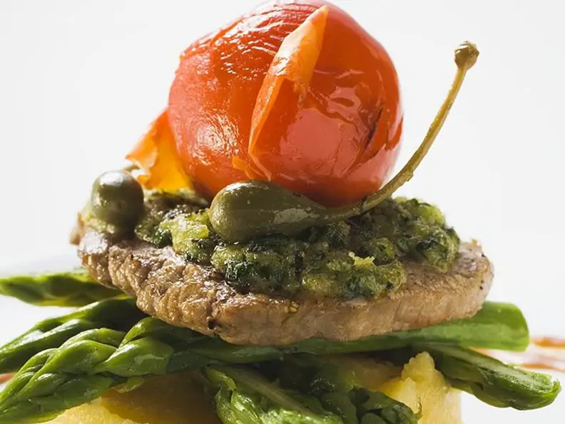 Kalbsschnitzel auf Polentataler
