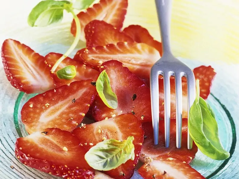 Erdbeeren mit Pfeffer