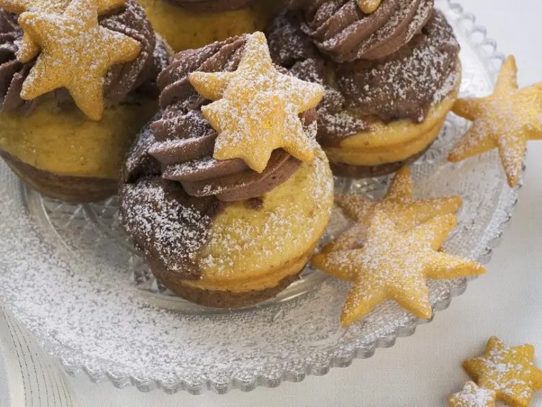 Schwarz-Weiß-Muffins