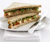 Sandwich mit Flusskrebsen