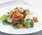 Kürbis-Garnelensalat