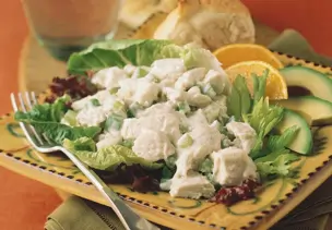 Geflügelsalat mit Crème fraîche