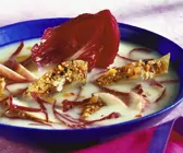 Kartoffelsuppe mit Pfeffermakrele