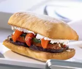 Ciabatta-Sndwich mit Röstgemüse