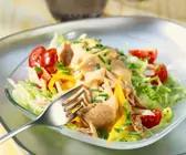 Blattsalat mit Thunfisch